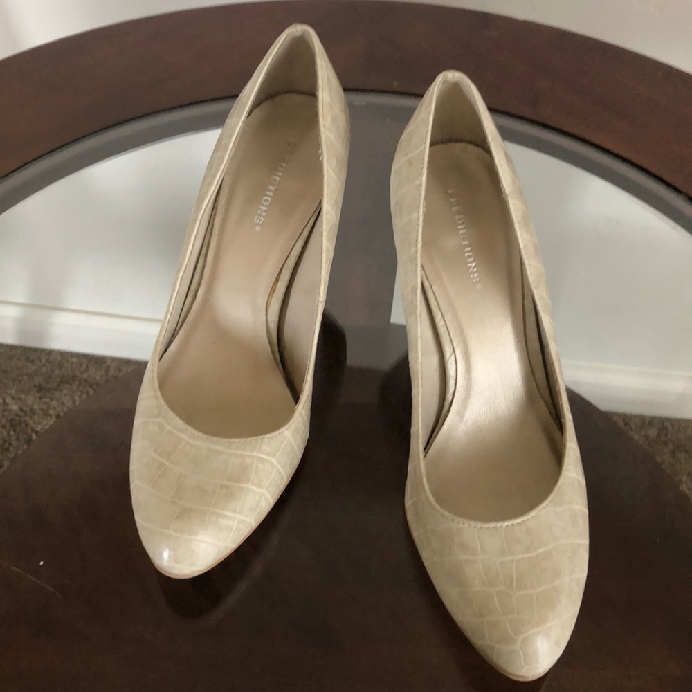 Feux snakeskin heels